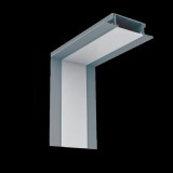 ELMARK BELSŐ SAROKELEM S48 LED PROFILHOZ SZÜRKE SÜLLYESZTETT