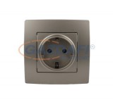 ELMARK "City" süllyesztett dugalj, metál pezsg