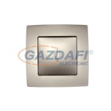 ELMARK "City" süllyesztett nyomókapcsoló lámpajellel, metál pezsg