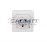 ELMARK "City" süllyesztett, vízálló dugalj, metál fehér, IP44