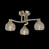 ELMARK Csillár "LIZA" 3xE14 antik bronz