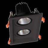 ELMARK DOUBLE LED MOVABLE SPOT LIGHT 2X30W 230V 3000K BLACK