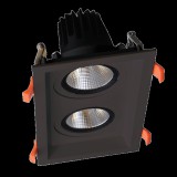 ELMARK DOUBLE LED MOVABLE SPOT LIGHT 2X30W 230V 3000K BLACK