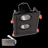 ELMARK DOUBLE LED SPOT LIGHT 2X30W 230V 4000K BL+EMERGENCY KIT