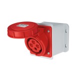 ELMARK EC690 WALL MOUNT. SOCKET 16A IP67 3P+N+E 346-415V