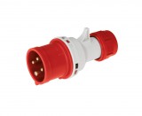 ELMARK EC69074 EC690 STRAIGHT PLUG 16A IP44 3P+N+E 346-415V, HALOGEN FREE UV RESISTANCE