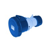 ELMARK EC69081 EC690 STRAIGHT SOCKET 16A IP67 1P+N+E 220-240V, HALOGEN FREE UV RESISTANCE