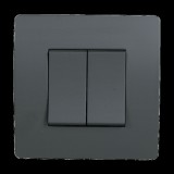 ELMARK EL BASIC TG103 2 BUTTONS 1 WAY SWITH GRAPHITE-OLD