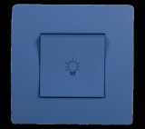 ELMARK EL BASIC TG112A PUSH LIGHT BUTTON SWITCH BLUE-OLD