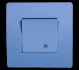 ELMARK EL BASIC TG114 1 BUTTON 1 WAY SWITCH WITH LIGHT BL