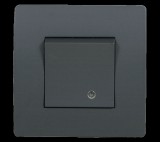 ELMARK EL BASIC TG114 1 BUTTON 1 WAY SWITCH WITH LIGHT GR