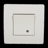 ELMARK EL BASIC TG114 1 BUTTON 1 WAY SWITCH WITH LIGHT WH