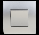 ELMARK EL BASIC TG115 1 BUTTON CROSS WAY SWITCH SILVER GR