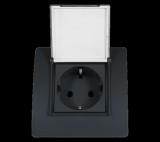 ELMARK EL BASIC TZ107C GERMAN STANDARD SOCKET WITH COVER