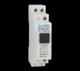 ELMARK ELB-Y-DIN NYOMÓGOMB 1NO+2NC SÁRGA