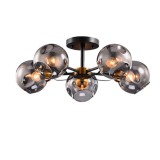 ELMARK ELLARIA csillár 5xE27 szürke/fa