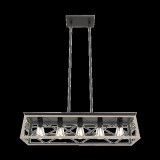 ELMARK Emma függeszték 5xE27 matt fekete/fehér