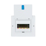 ELMARK falon kívüli egyfázisú, fém elosztószekrény, 8 modul, 298x226x95mm, IP40