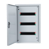 ELMARK falon kívüli fém elosztószekrény, 30 modul, 2 sor, 428x428x110mm, IP40, fehér