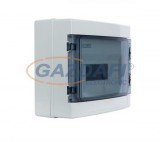 ELMARK falon kívüli manyag elosztódoboz, 18 modul, 1 sor, 285x410x140mm, IP65, fehér