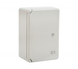 ELMARK falon kívüli UV-álló manyag elosztódoboz, 300x200x130mm, IP65, szürke