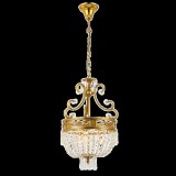 ELMARK FREDERICK csillár 3xE14 sárgaréz/kristály