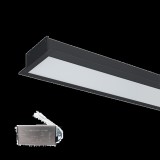 ELMARK HIGH POWER LED PROFIL SÜLLYESZTETT SZERELÉSŰ S48 20W 4000K FEKETE+SÜRGŐSSÉGI KÉSZLETTEL