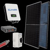 ELMARK HYBR. SOLAR SYSTEM 1P/3KW 580W PANELS WITH BATT.