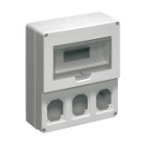 ELMARK INDUSTRIAL BOARD FOR 3 HORIZONTAL SOCKETS, 12 MOD