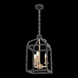 ELMARK Izabel függeszték 3xE27 matt fekete/arany