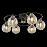 ELMARK Jay csillár matt fekete/bronz 6xE27