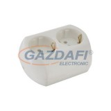 ELMARK kettes elosztó, vezeték nélküli, fehér, 16A