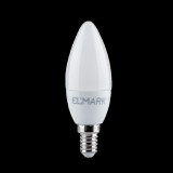 ELMARK LED IZZÓ CANDLE C37 SMD2835 8W E14 230V FEHÉR