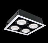 ELMARK LED KIEMELŐVILÁGÍTÁS QUAD412 12W 4XE27 2700K SÖTÉT SZÜRKE
