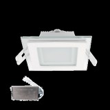 ELMARK LED PANEL ÜVEG SZÖGLETES 6W 4000K+INVERTERREL