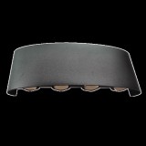 ELMARK LED WALL LAMP 8X1W 4000K IP54 BLACK