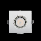 ELMARK LEDES MŰANYAG NÉGYZET ALAKÚ SPOTVILÁGÍTÁS PAR 16 5.5W 2700-3000K FEHÉR