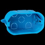 ELMARK LIFE STYLE NÉGYES SZERELŐDOBOZ GIPSZKARTON FALHOZ FEKETE