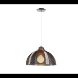 ELMARK LIV függeszték 1xE27 króm/barna