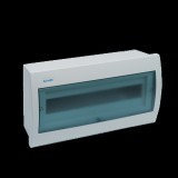 ELMARK Műanyag falon kívüli elosztódoboz 12 modul kék ajtó