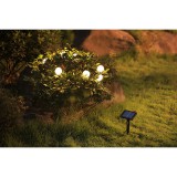 ELMARK Napelemes LED fényfüzér 0.6W 8PCS. 2000K IP68