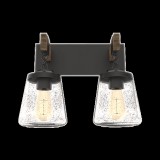 ELMARK Paola fali lámpa 2xE27 matt fekete/fa