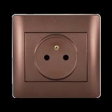 ELMARK RHYME FRENCH TYPE SOCKET COFFEE METALLIC