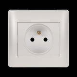 ELMARK RHYME FRENCH TYPE SOCKET WHITE METALLIC