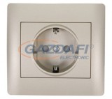 ELMARK "Rhyme" süllyesztett dugalj, metál pezsg