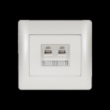 ELMARK RHYME TELEFON ALJZAT (DUPLA) FEHÉR METÁL