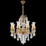 ELMARK RICHARD 8xE14 sárgaréz/kristály