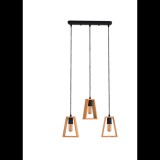 ELMARK RONNY függeszték 3xE27 fekete/fa