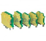 ELMARK sínre húzható ipari sorkapocs, 135A, 35JD, 2.5-25mm2, zöld-sárga