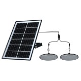 ELMARK SOLAR LED PENDANT LIGHTS 2X5W IP65, BLACK